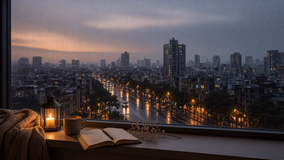 City Rain at Night scene preview