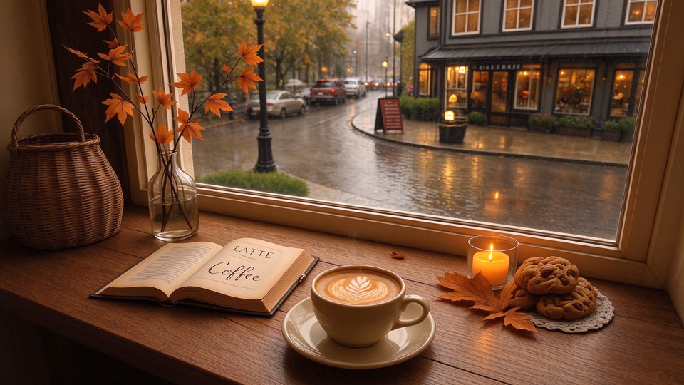 Rainy Window Coffee scene preview