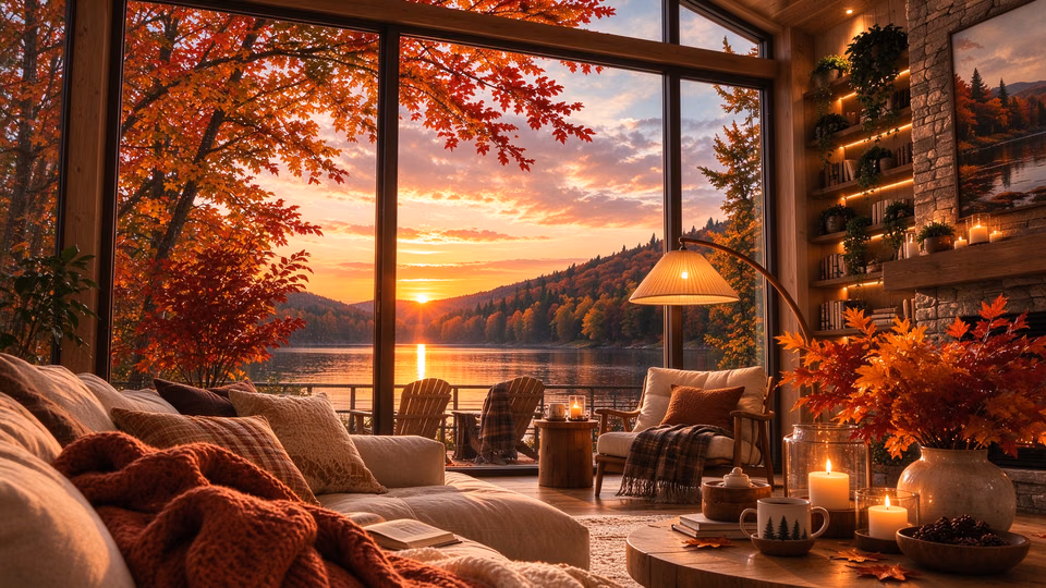 Lakeside Fireplace scene preview