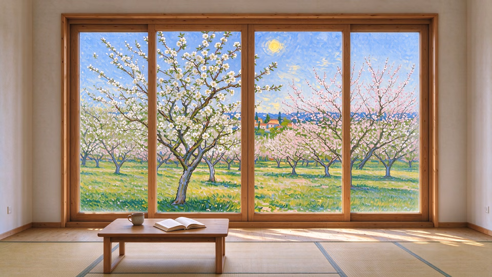 Van Gogh Orchard scene preview