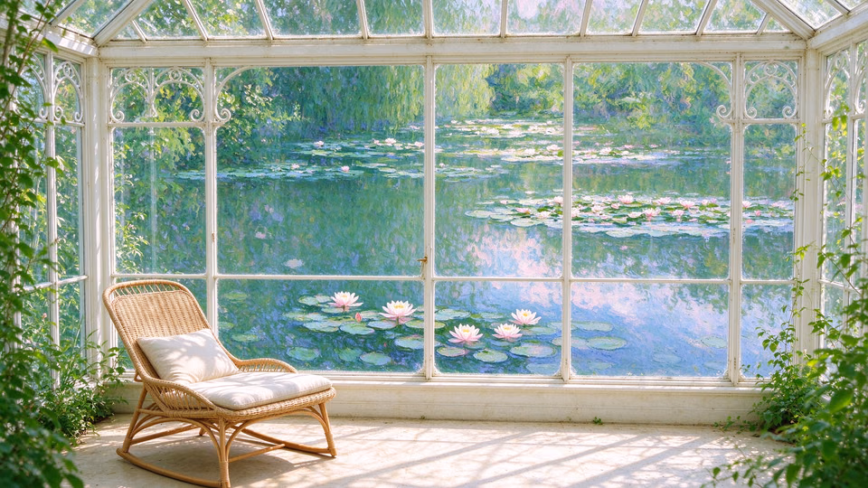 Water Lily greenhouse scene preview